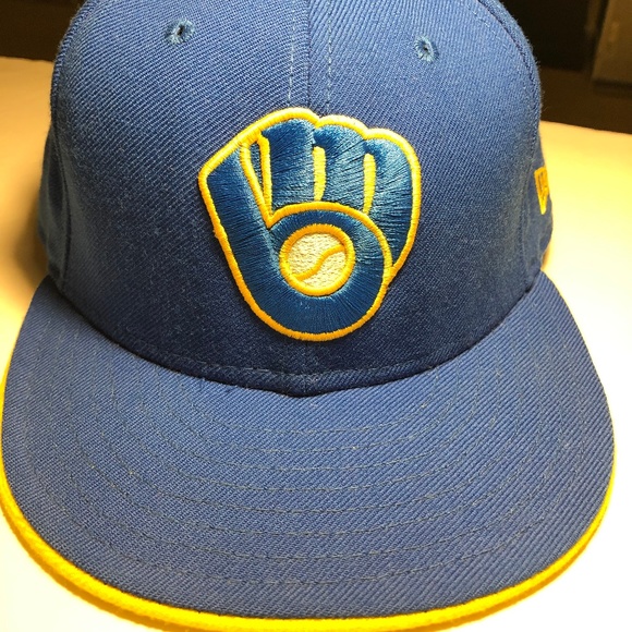 OFFICIAL MILLWAUKEE BREWERS FITTED 1978-1993 LOGO - Picture 7 of 8